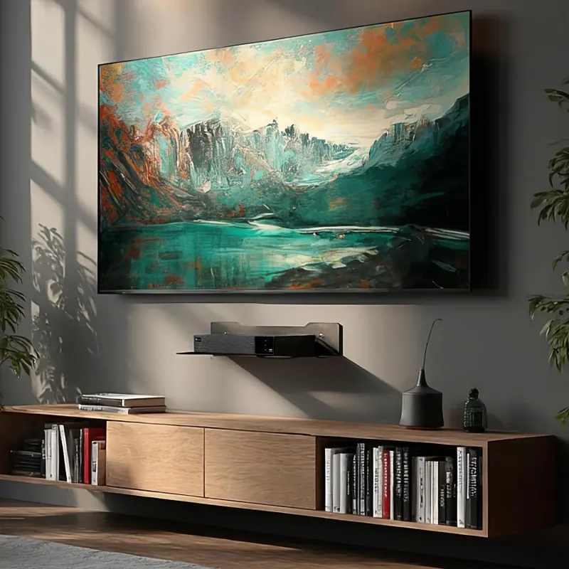 Półka ścienna pod dekoder Maclean MC-122, pojedyncza, max. 5kg, stalowa