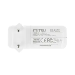 Zasilacz sieciowy Mitsu 61W USB-C, USBC, 5-20.3V, 3A (white)… | PartsPC.pl