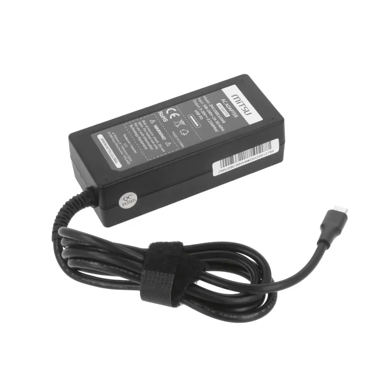 Zasilacz sieciowy Mitsu 65W USB-C, USBC, 5-20V, 3-3.25... | PartsPC.pl