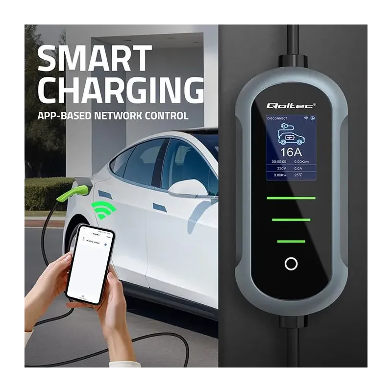 Ładowarka Qoltec do samochodu elektrycznego EV z | PartsPC.pl