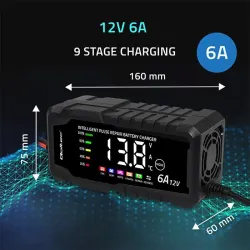 Ładowarka inteligentna Qoltec mikroprocesorowa 12V 6A | Pros… | PartsPC.pl
