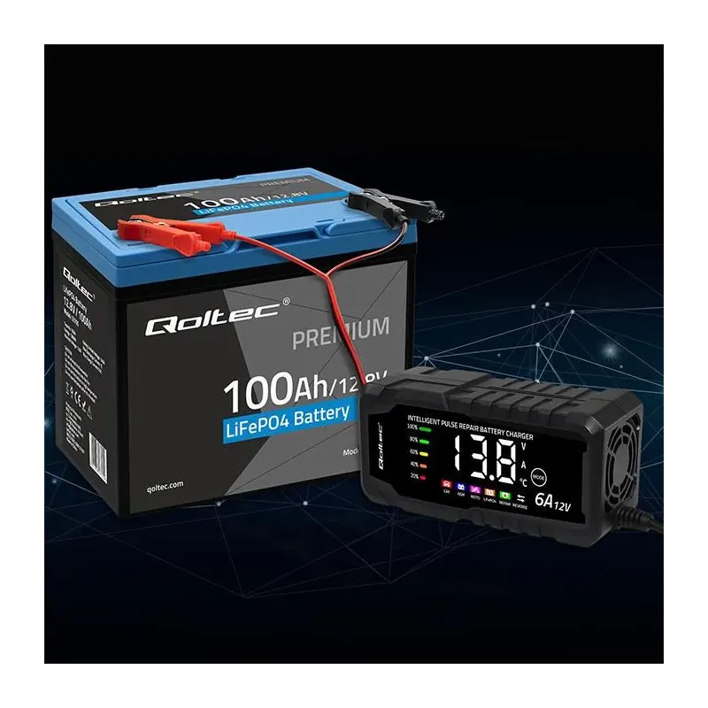 Ładowarka inteligentna Qoltec mikroprocesorowa 12V 6A | Pros… | PartsPC.pl