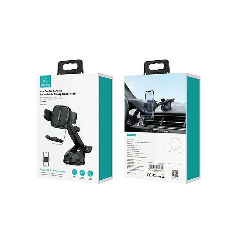 Uchwyt samochodowy Usams ZJ072 do szyby lub kokpitu czarny
