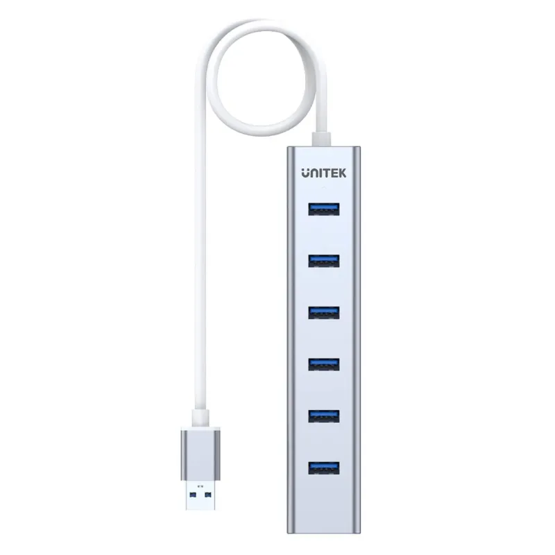Hub USB Unitek Y-3090 7x USB 3.0 z zasilaczem | PartsPC.pl