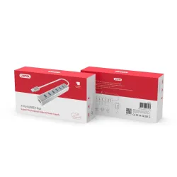 Hub USB Unitek Y-3090 7x USB 3.0 z zasilaczem | PartsPC.pl