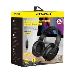 Słuchawki z mikrofonem Awei GM-6 stereo nauszne jack | PartsPC.pl