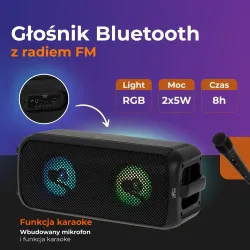 Głośnik Adler AD 1903 bluetooth, z radiem, funkcja | PartsPC.pl