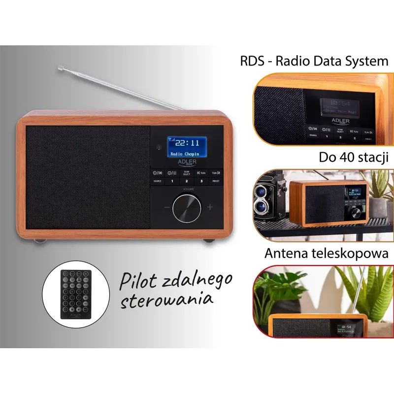 Radio Dab + Bluetooth Adler AD 1184 | PartsPC.pl