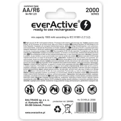 Akumulatorki AA/R6 everActive Silver Line 2000 mAh 4 sztuki
