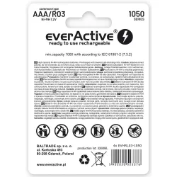 Akumulatorki AAA/R03 everActive Professional Line 1050 mAh 4 sztuki