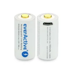 Akumulator 16340 everActive 3V Li-ion 700mAh micro USB z | PartsPC.pl