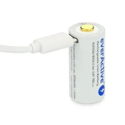 Akumulator 16340 everActive 3V Li-ion 700mAh micro USB z | PartsPC.pl