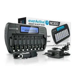 Ładowarka akumulatorków Ni-MH EverActive NC-800 | PartsPC.pl