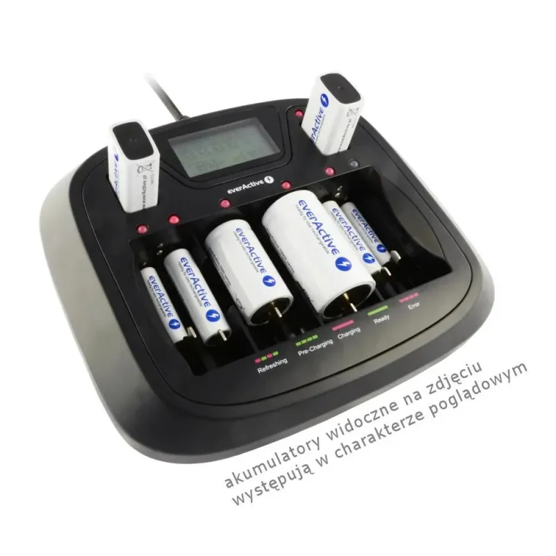 Ładowarka akumulatorków Ni-MH EverActive NC900U | PartsPC.pl