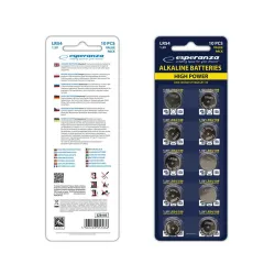 Baterie alkaliczne Esperanza EZB105 LR54 AG10 10 sztuk | PartsPC.pl