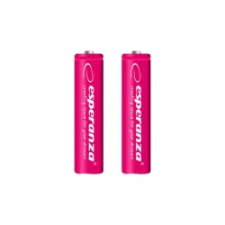 Akumulatorki AAA Esperanza 1000mAh 2szt. czerwone | PartsPC.pl