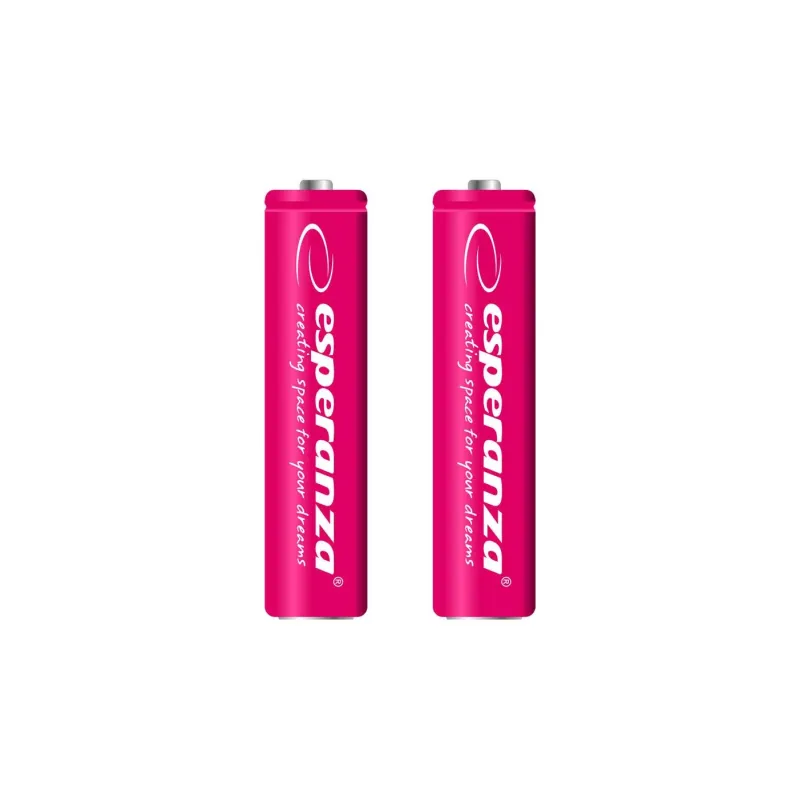 Akumulatorki AAA Esperanza 1000mAh 2szt. czerwone | PartsPC.pl