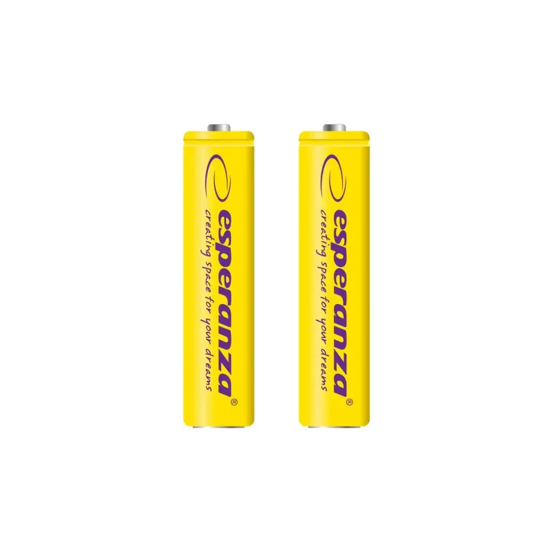Akumulatorki AAA Esperanza 1000mAh 2szt. żółte | PartsPC.pl
