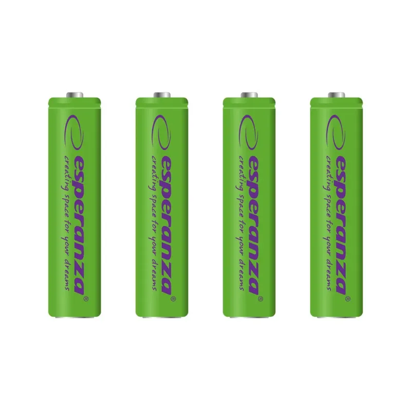 Akumulatorki AAA Esperanza 1000mAh 4szt. zielone