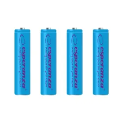 Akumulatorki AAA Esperanza 1000mAh 4szt. niebieskie | PartsPC.pl