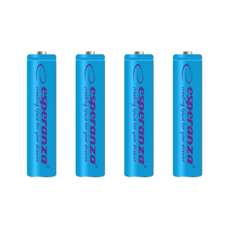 Akumulatorki AAA Esperanza 1000mAh 4szt. niebieskie | PartsPC.pl