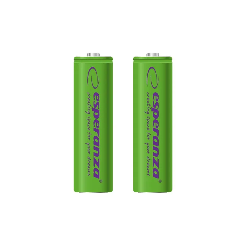 Akumulatorki AA Esperanza 2000mAh 2szt. zielone | PartsPC.pl