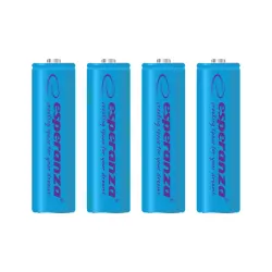Akumulatorki AA Esperanza 2000mAh 4szt. niebieskie | PartsPC.pl