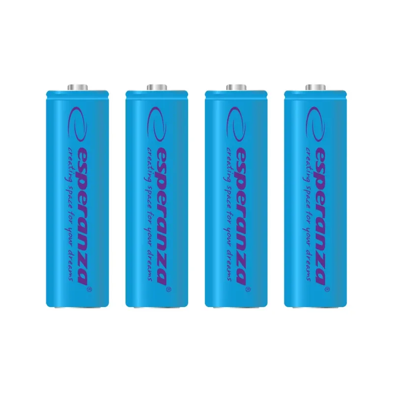 Akumulatorki AA Esperanza 2000mAh 4szt. niebieskie | PartsPC.pl
