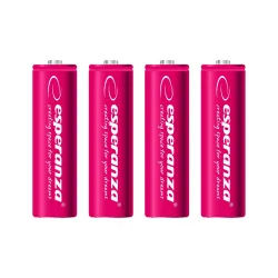 Akumulatorki AA Esperanza 2000mAh 4szt. czerwone | PartsPC.pl