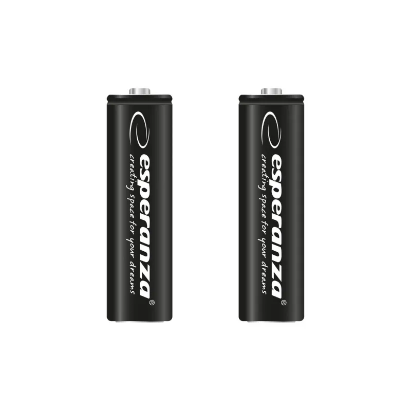 Akumulatorki AA Esperanza 2600mAh 2szt. czarne | PartsPC.pl