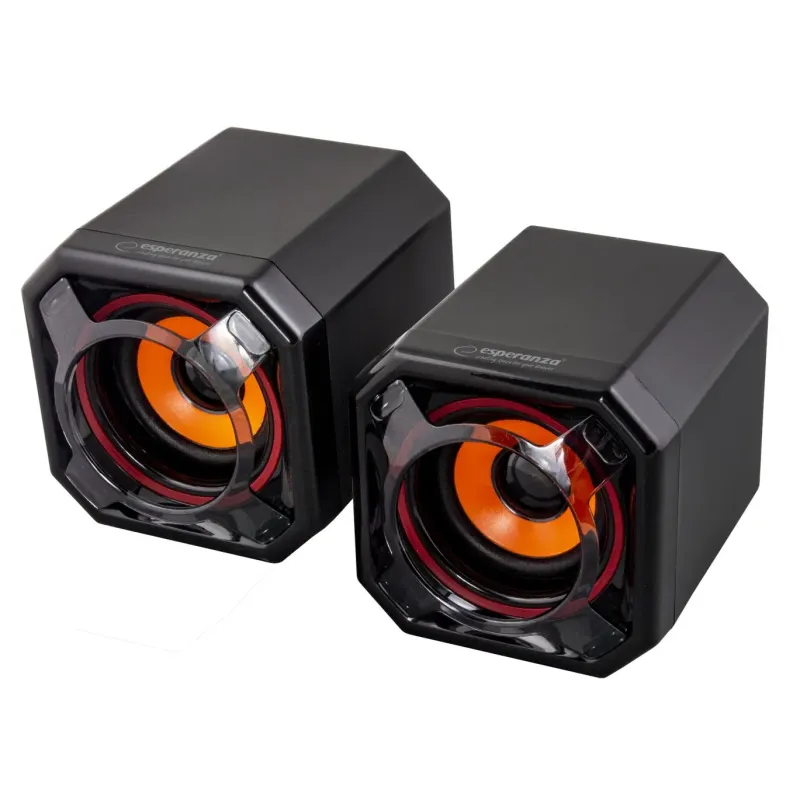 Głośniki Esperanza 2.0 USB Timba czarny | PartsPC.pl