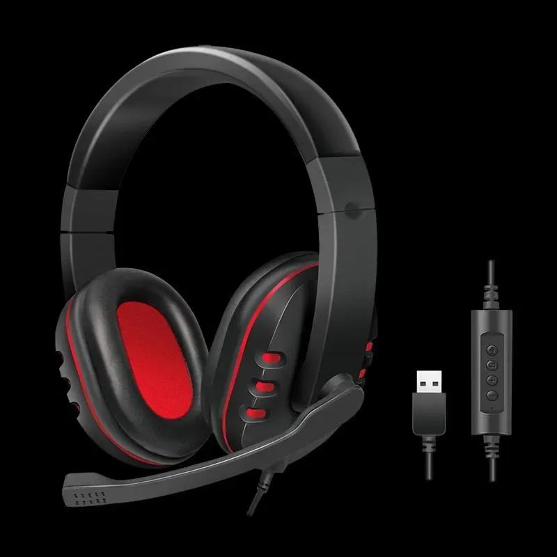 Słuchawki stereo LogiLink HS0033 z mikrofonem HQ | PartsPC.pl