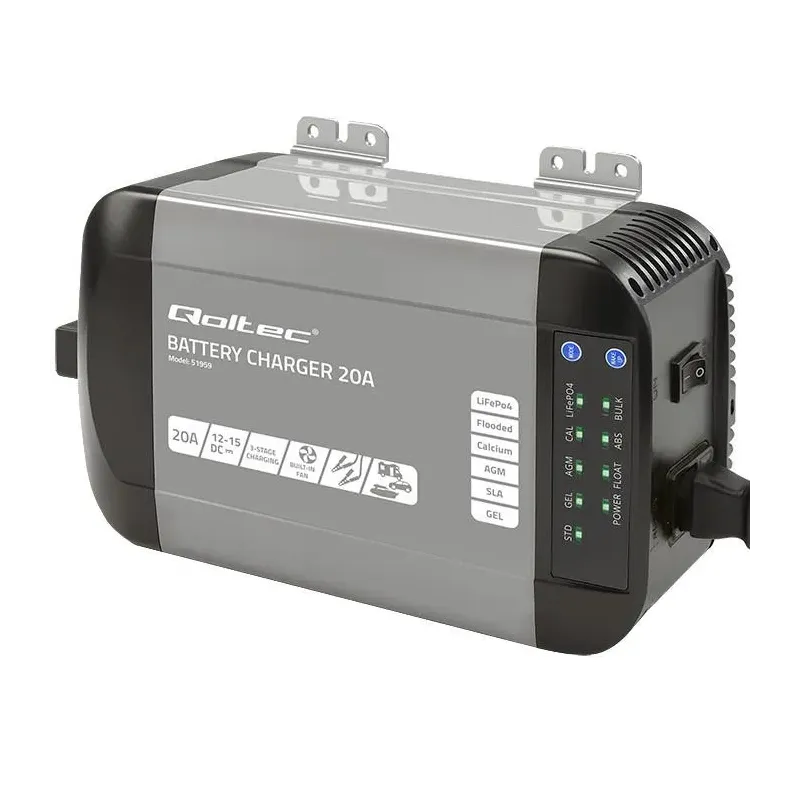 Ładowarka inteligentna Qoltec Monolith do akumulatorów | PartsPC.pl