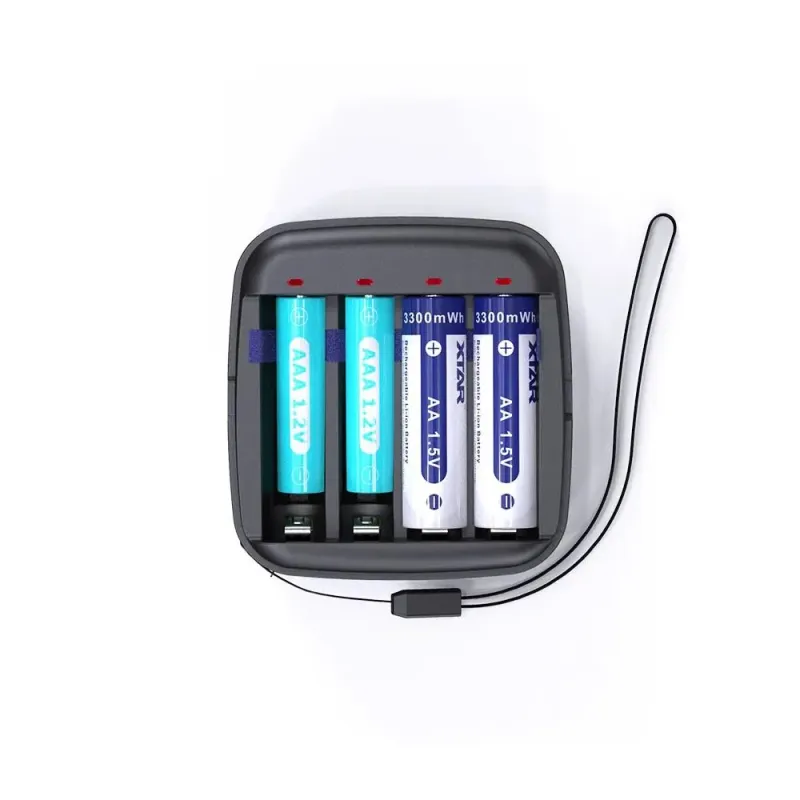 Ładowarka do akumulatorów R03 / AAA oraz R6 / AA Li-ion | PartsPC.pl