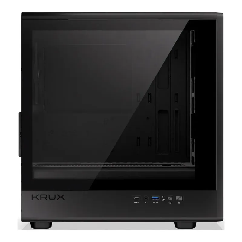 Obudowa KRUX Helio M-ATX, z oknem, bez zasilacza, czarna