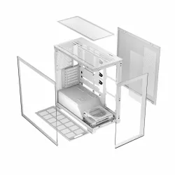 Obudowa Modecom Volcano Stellar ARGB MIDI NF, biała