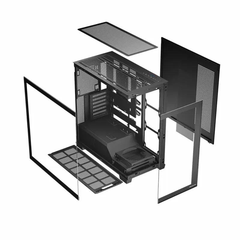 Obudowa Modecom Volcano Stellar ARGB MIDI NF, czarna | PartsPC.pl