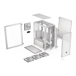 Obudowa Endorfy Arx 500 White ARGB ATX z oknem bez zasilacza biała