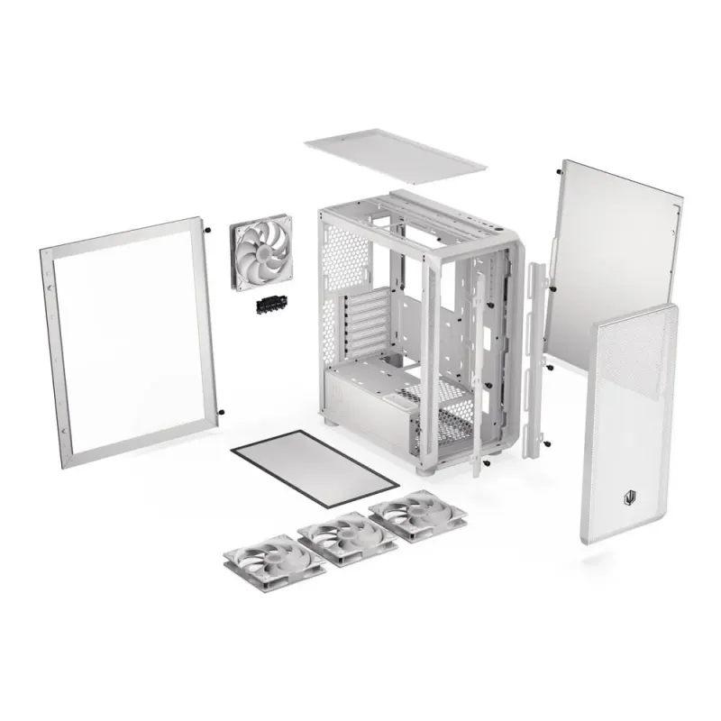 Obudowa Endorfy Arx 500 White ARGB ATX z oknem bez zasilacza biała