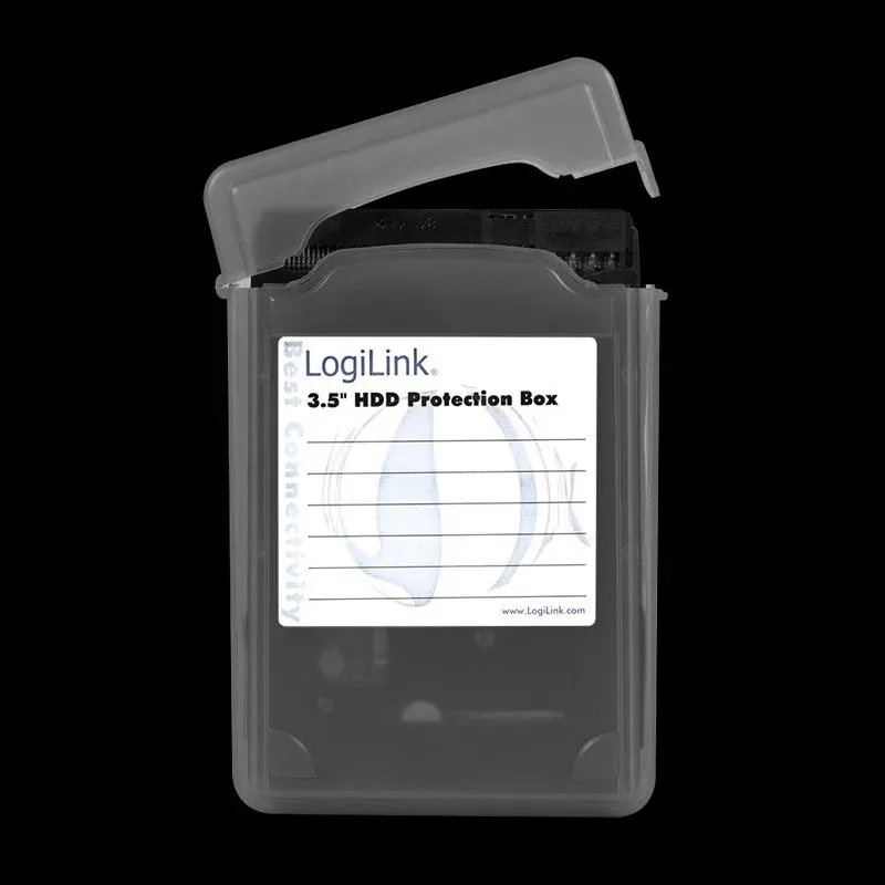 Pudełko ochronne na HDD LogiLink UA0133 3,5" czarne | PartsPC.pl