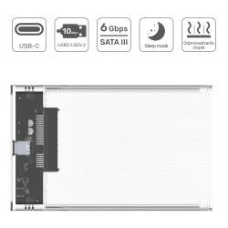 Obudowa na dysk Unitek S1103A USB 3.1 HDD/SSD SATA 6G UASP… | PartsPC.pl