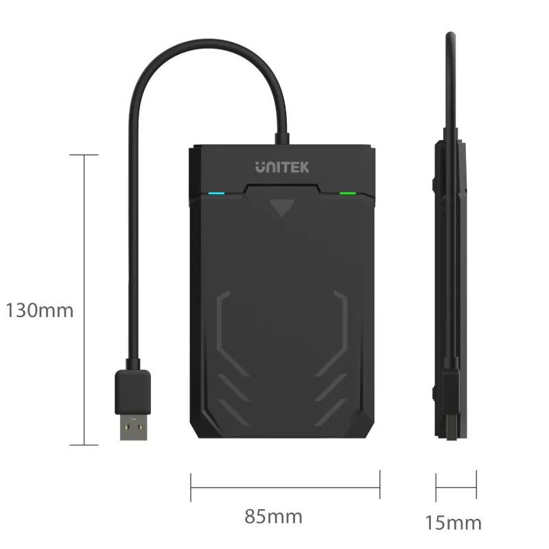 Obudowa Unitek Y-3036 USB 3.1 HDD/SSD SATA 6G UASP | PartsPC.pl