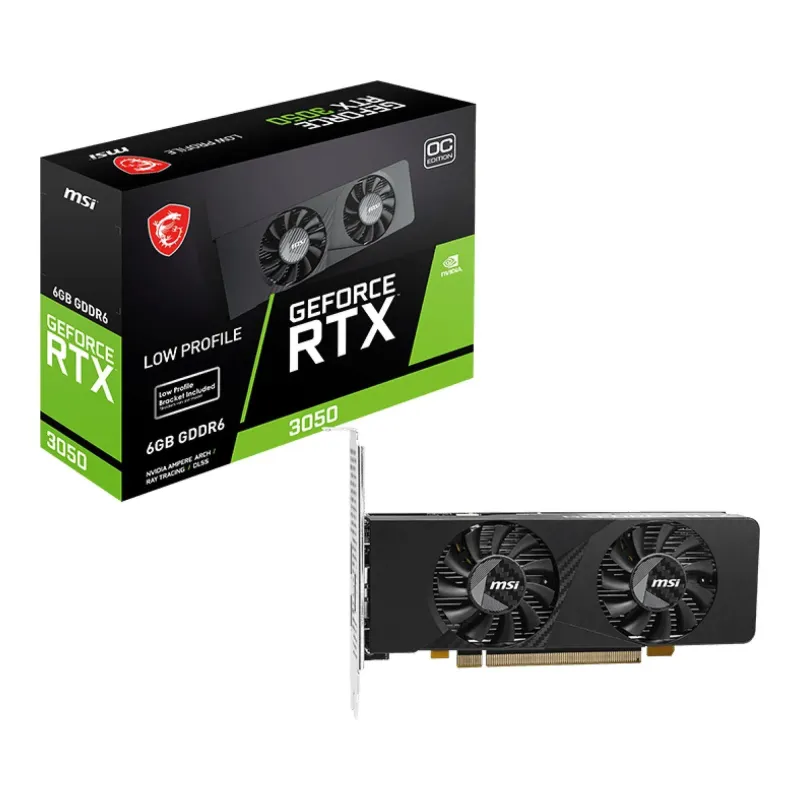 Karta VGA MSI GeForce RTX 3050 LP E 6G OC 6GB GDDR6 96bit 2xHDMI+DP PCIe4.0