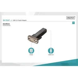 Konwerter(Adapter) DIGITUS DA-70167 USB 2.0 do RS232 | PartsPC.pl
