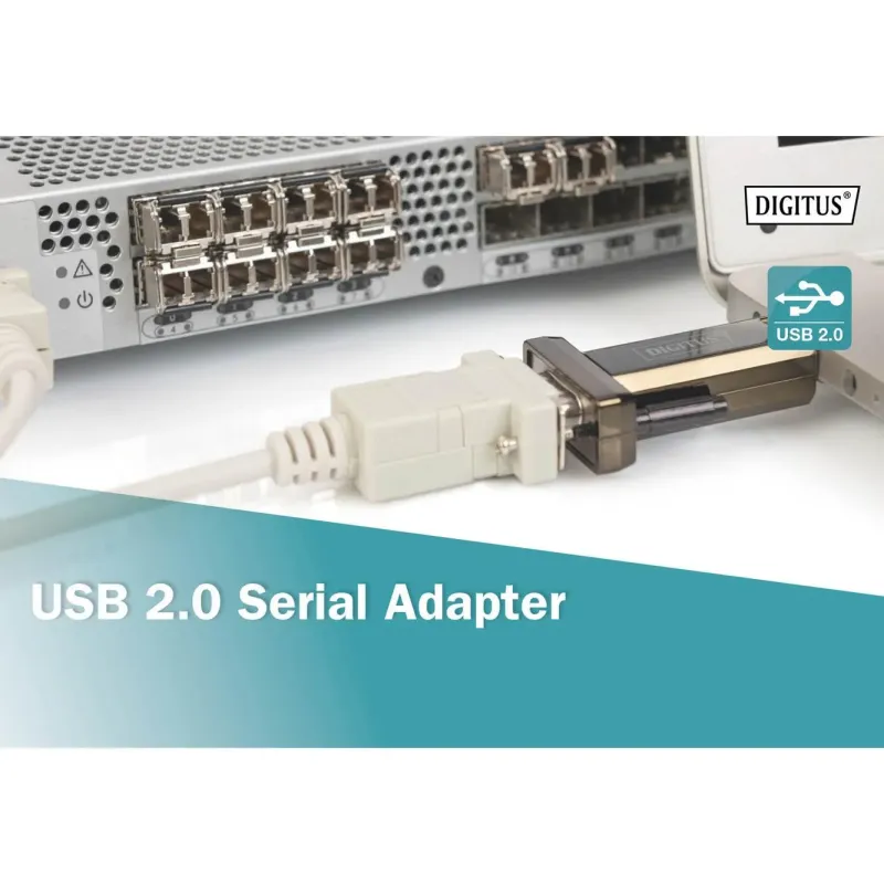 Konwerter(Adapter) DIGITUS DA-70167 USB 2.0 do RS232 | PartsPC.pl