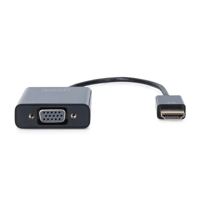 Adapter audio-video DIGITUS HDMI typ A do VGA, FHD, | PartsPC.pl