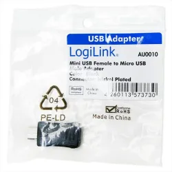Adapter USB LogiLink AU0010 USB mini do USB micro | PartsPC.pl