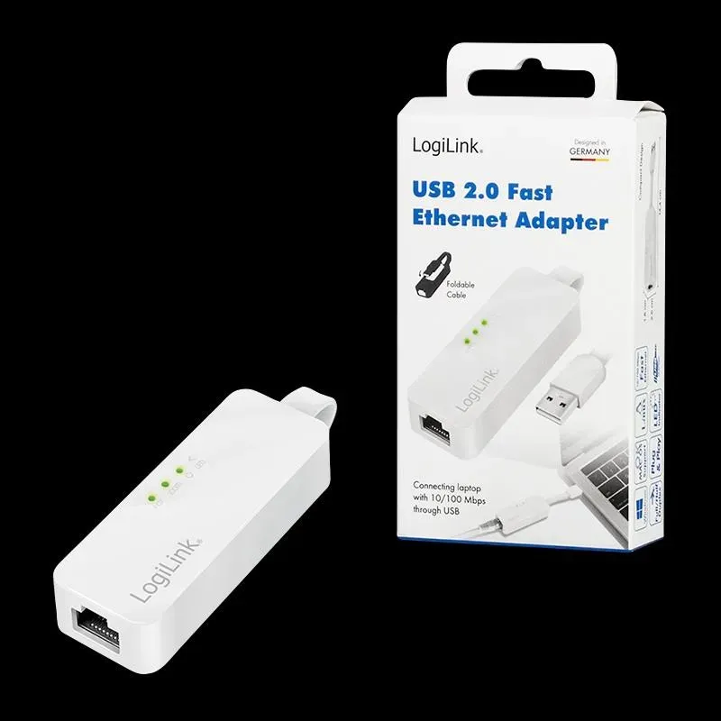 Karta sieciowa LogiLink UA0144 USB 2.0 RJ45 100Mbps | PartsPC.pl