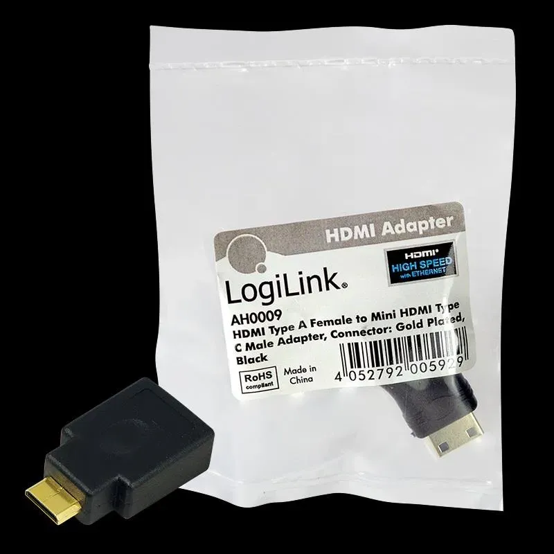 Adapter HDMI LogiLink AH0009 HDMI (F) mini HDMI (M) | PartsPC.pl