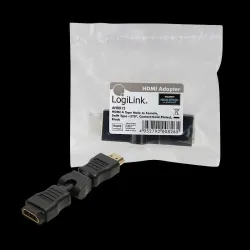 Adapter HDMI LogiLink AH0012 kątowy 270°, HDMI (M) HDMI | PartsPC.pl